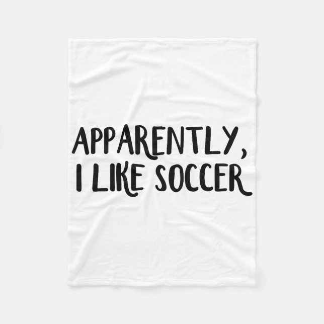 Manta Polar Aparentemente me gusta el fútbol _1  (Anverso)