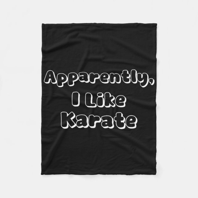 Manta Polar Aparentemente Me Gusta Karate (Anverso)