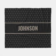 Apellido personalizado negro moderno