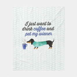 Manta Polar Apenas quiero beber el café y acariciar mi