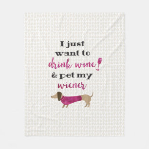 Manta Polar Apenas quiero beber el vino y acariciar mi