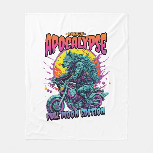 Manta Polar Apocalipsis de hombre lobo (Anverso)