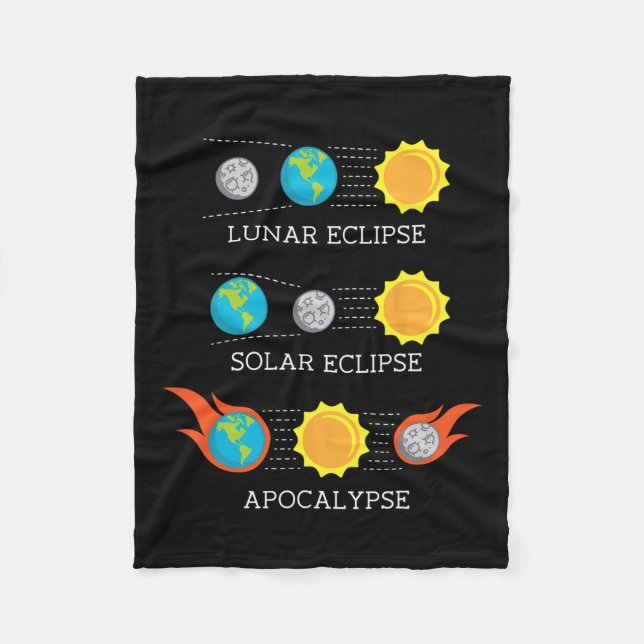 Manta Polar Apocalipsis Espacio del eclipse solar lunar (Anverso)