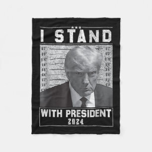 Manta Polar Apoye al presidente 2024-trump Mugshot I Stand Wi