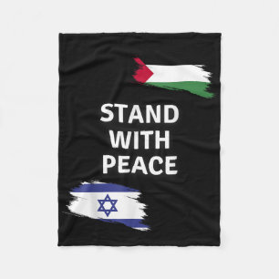 Manta Polar Apoyen La Paz. Camisa Palestina de Israel. Decir N