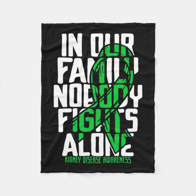 Manta Polar Apoyo a la enfermedad Familia Concienciación sobre (Anverso)