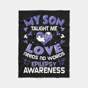 Manta Polar Apoyo a la Epilepsia - Hijo de Conciencia Epilépti