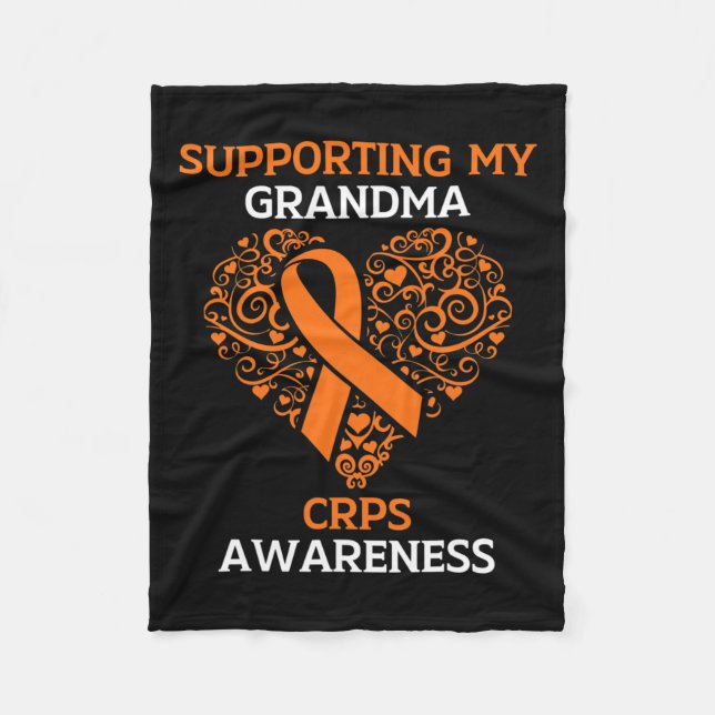 Manta Polar Apoyo A Mi Abuela Rsd Crps Sensibilización Mes Ora (Anverso)