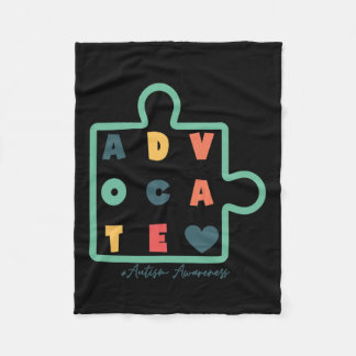 Manta Polar Apoyo al autismo para concienciar a la gente sobre