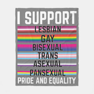 Manta Polar Apoyo los Paneles Transexuales Lesbianas Gays Bise