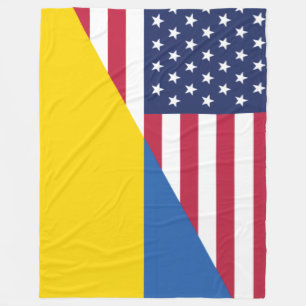 Manta Polar Apoyo norteamericano hacia Ucrania Sherpa Blanket