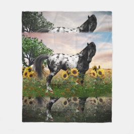 Manta Polar Appaloosa Horse Fleece Blanket