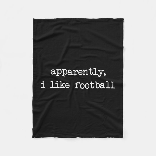 Manta Polar Apparently I Like Footll Touchdown Game Day Thanks (Anverso)