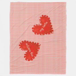 Manta Polar Applits Gingham Daisies Personalizado