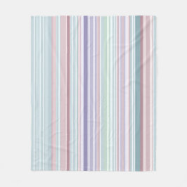 Manta Polar Aqua, Blush and Lavender Stripes