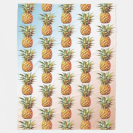 Manta Polar Aqua Cream Happy Tropical Pineapple