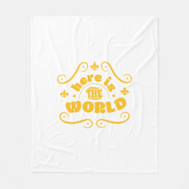 Manta Polar Aquí está el mundo (Anverso)