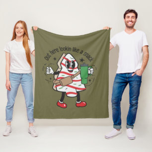 Manta Polar Aquí Pareciendo Un Tentempié Pastel De Navidad En