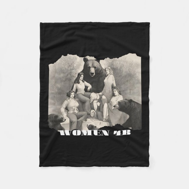 Manta Polar Ar: Mujeres Por Osos 4b Movimiento Empoderamiento  (Anverso)