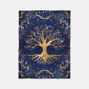 Manta Polar Árbol colorido de la vida - Yggdrasil
