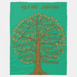 Manta Polar Árbol de Aniversario