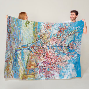 Manta Polar Árbol de arvejas floridas, Van Gogh