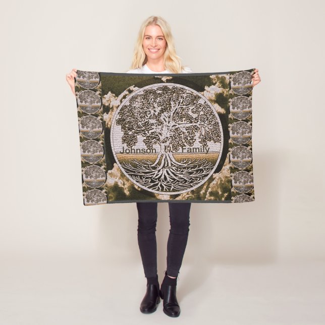 Manta Polar Árbol de familia personalizado (In situ)