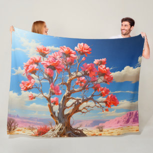 Manta Polar Árbol de flores