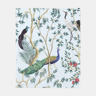 Manta Polar Árbol de frutas granadas de huerta, ave exótica