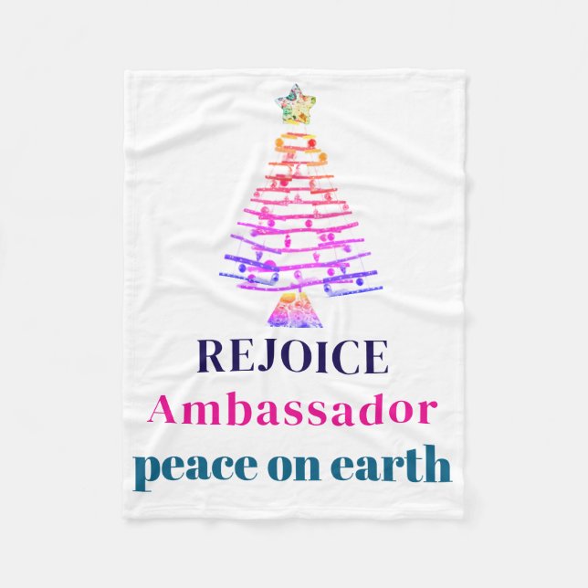 Manta Polar Árbol de Navidad (Anverso)