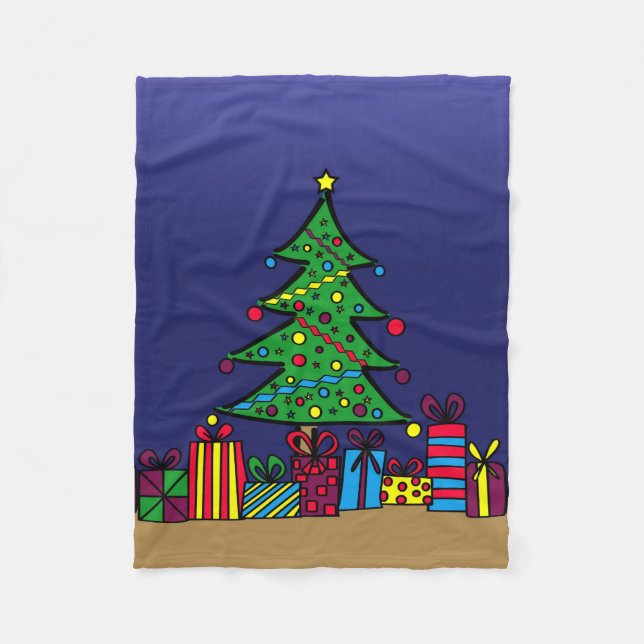 Manta Polar árbol de Navidad (Anverso)