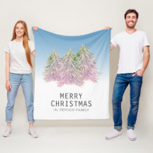 Árbol de navidad de color verde rosa