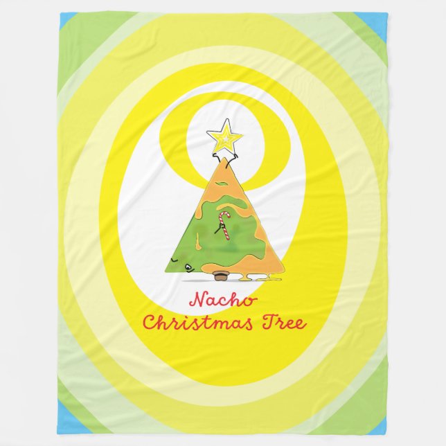 Manta Polar Árbol de Navidad de Nacho (Anverso)