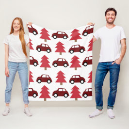 Manta Polar Árbol de navidad del coche del juguete rojo infant