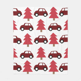 Manta Polar Árbol de navidad del coche del juguete rojo infant