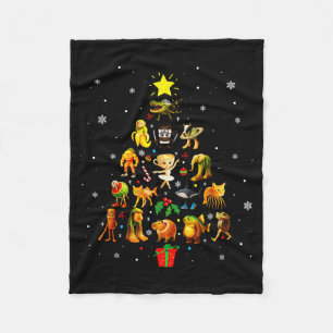 Manta Polar Árbol de Navidad del Meme de la Podredumbre Cerebr