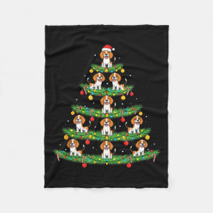 Manta Polar Árbol de Navidad para Perros, Diseño de Fiesta de 