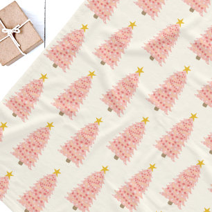 Manta Polar Árbol De Navidad Rosa Moderno En La Mapa De Fleece