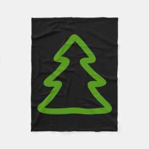 Manta Polar Árbol de Navidad simple