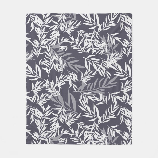 Manta Polar Árbol de oliva - azul oscuro (Anverso)