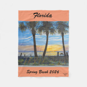 MANTA POLAR ÁRBOL DE PALMA FLORIDA DE PRIMAVERA DE 2026