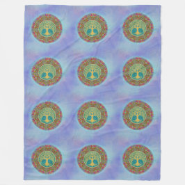 Manta Polar Árbol De Vida - Mandala Patrón De Seamless 1