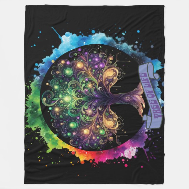 Manta Polar Árbol de vida v2 (Anverso)