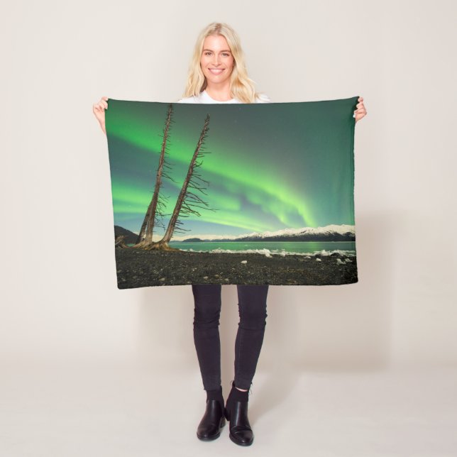 Manta Polar Árbol inclinado Aurora (In situ)