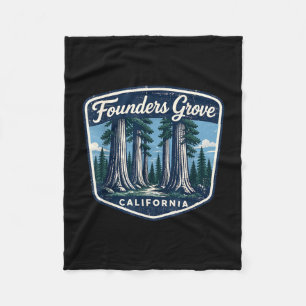 Manta Polar arboleda de fundadores california redwoods natural