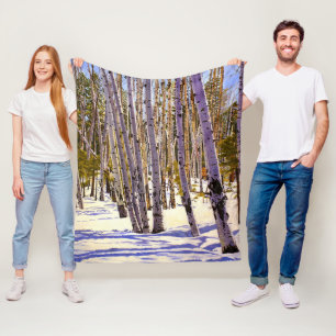 Manta Polar Árboles ápicos en el bosque