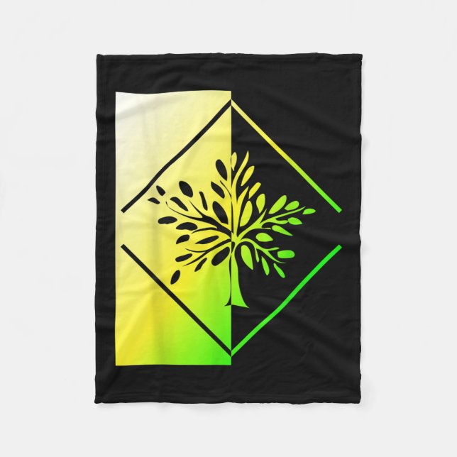 Manta Polar Árboles Bosque Natural Co2 Árbol Medio Ambiente (Anverso)