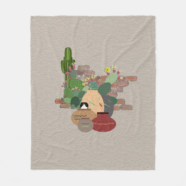 Manta Polar Arcilla Pots Fleece Blanket (Anverso)