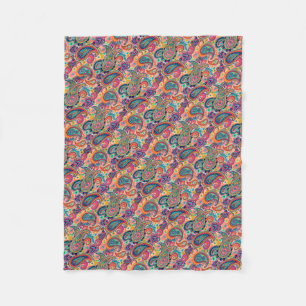 Manta Polar Arco iris brillante Paisley