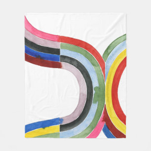Manta Polar Arcoiris destruccionado - Horizontal